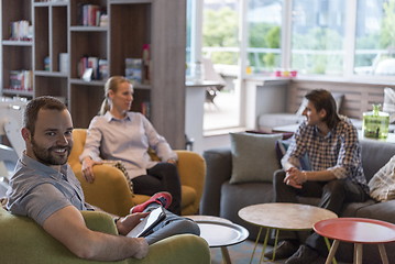 Image showing business man at modern  office