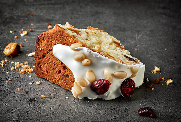 Image showing Fruit cake piece