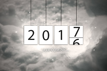 Image showing Happy New Year 2017 background.