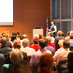 Image showing Speaker at Business Conference and Presentation.