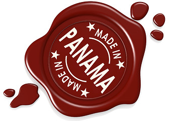 Image showing Label seal of made in Panama