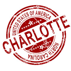 Image showing Charlotte stamp with white background