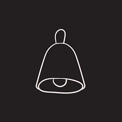 Image showing Wedding bell sketch icon.