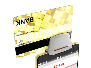 Image showing Paying with credit card