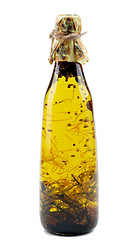 Image showing Olive Oil with Rosemary, Saffron and Coriander