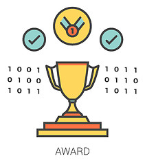 Image showing Award line icons.