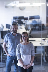 Image showing business couple at office