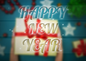 Image showing The happy New Year background