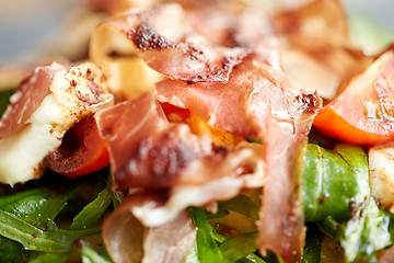 Image showing close up of prosciutto ham salad