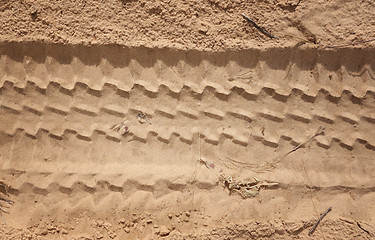 Image showing tire track