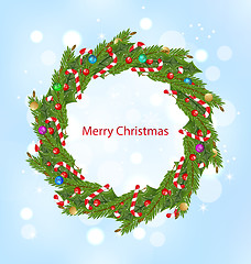 Image showing Christmas Wreath, New Year Decoration