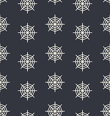 Image showing Seamless Pattern Spider Web