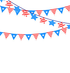 Image showing Hanging Bunting Garlands American