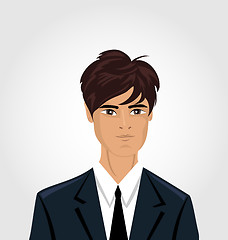 Image showing Front face portrait avatar office manager