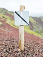 Image showing Forbidden to walk over here - Iceland