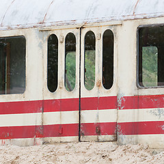 Image showing Old train carriage