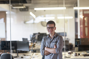 Image showing business man at modern  office