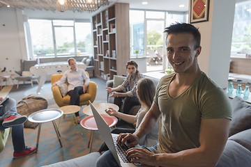 Image showing business man at modern  office