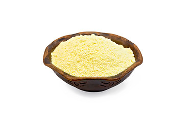 Image showing Flour corn in bowl