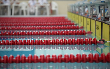 Image showing red swimming lane marker