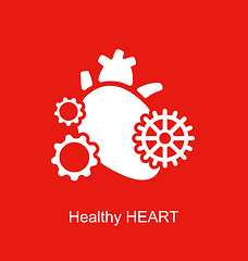 Image showing Concept of Heart as Perpetuum Mobile