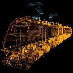 Image showing train.3D illustration
