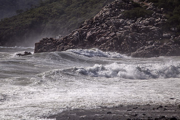 Image showing Storm at the coast