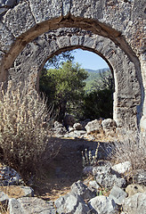 Image showing Gemiler island ruins, Turkey