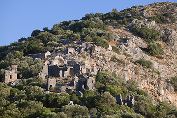 Image showing Gemiler Island with church of St. Nicholas, Turkey