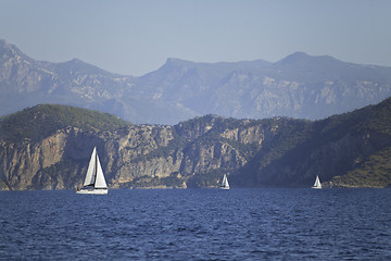 Image showing Yachting in Turkey