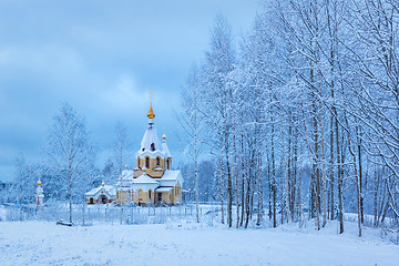 Image showing Orthodox church of Panteleimon in winter