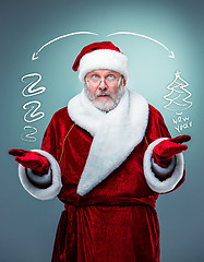 Image showing Surprised Santa Claus