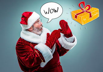 Image showing Surprised Santa Claus