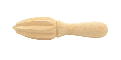 Image showing Wooden citrus reamer 