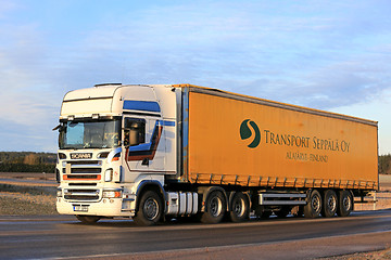 Image showing Scania R560 Semi Transport Truck on the Road