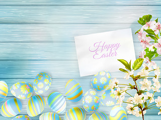 Image showing Happy easter Greeting Card. EPS 10