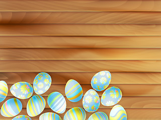 Image showing Colorful easter eggs background. EPS 10