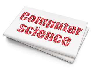 Image showing Science concept: Computer Science on Blank Newspaper background