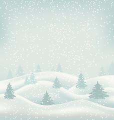 Image showing Christmas Winter Landscape
