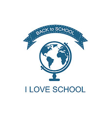 Image showing Back to School Logo with Globe 