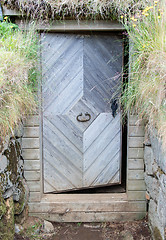 Image showing Ancient wooden door