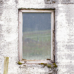 Image showing Old dirty window