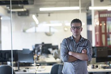 Image showing business man at modern  office