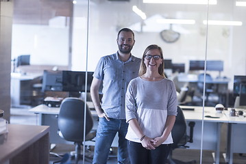 Image showing business couple at office