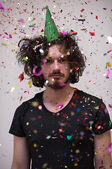 Image showing confetti man on party