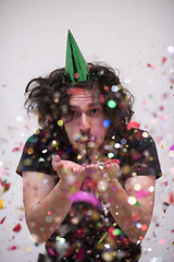 Image showing confetti man on party