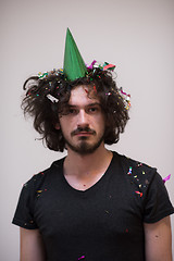 Image showing confetti man on party