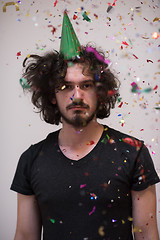 Image showing confetti man on party