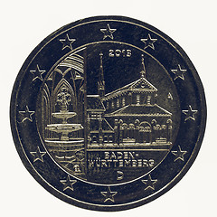 Image showing Vintage Euro coin