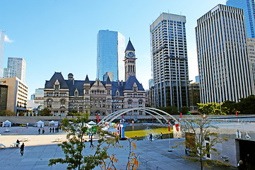 Image showing Nathan Phillip square in Toronto Canada.